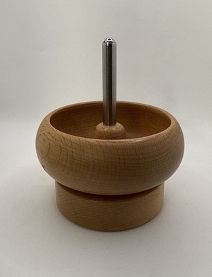 Wooden Bead Spinner Bowl              4 h x 3.5 w