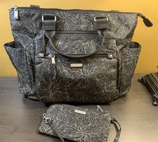 BAGGALLINI 3 in 1 Convertible Nylon Backpack Tote With RFID Wallet Wristlet