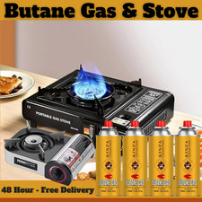 Portable Single Burner Camping Butane Gas Stove Outdoor Cooking Cooker BBQ Grill