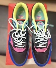 Nike Air Max 1 Parachute Laser Crimson Hyper Grape Men’s CU4713-001 Sz 10.5