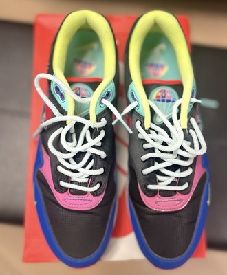Nike Air Max 1 Parachute Laser Crimson Hyper Grape Men s CU4713-001 Sz 10.5