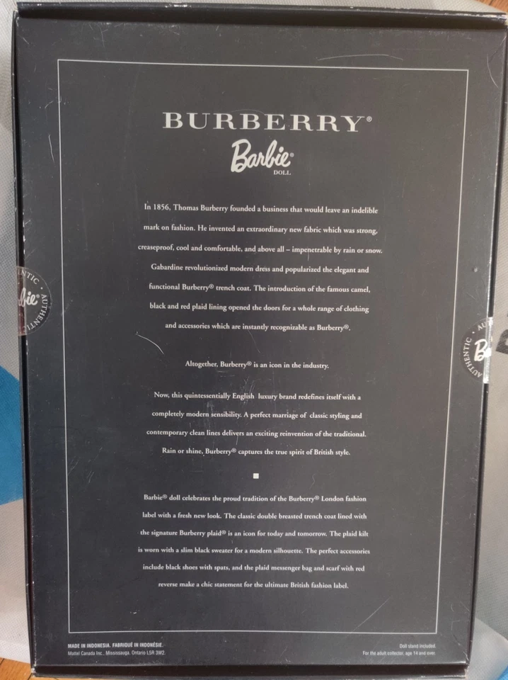BARBIE Burberry Barbie 2000 — 第 3/4 张图片