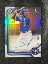SEBASTIAN ESPINO 2022 Bowman Chrome Refractor Auto 174/499