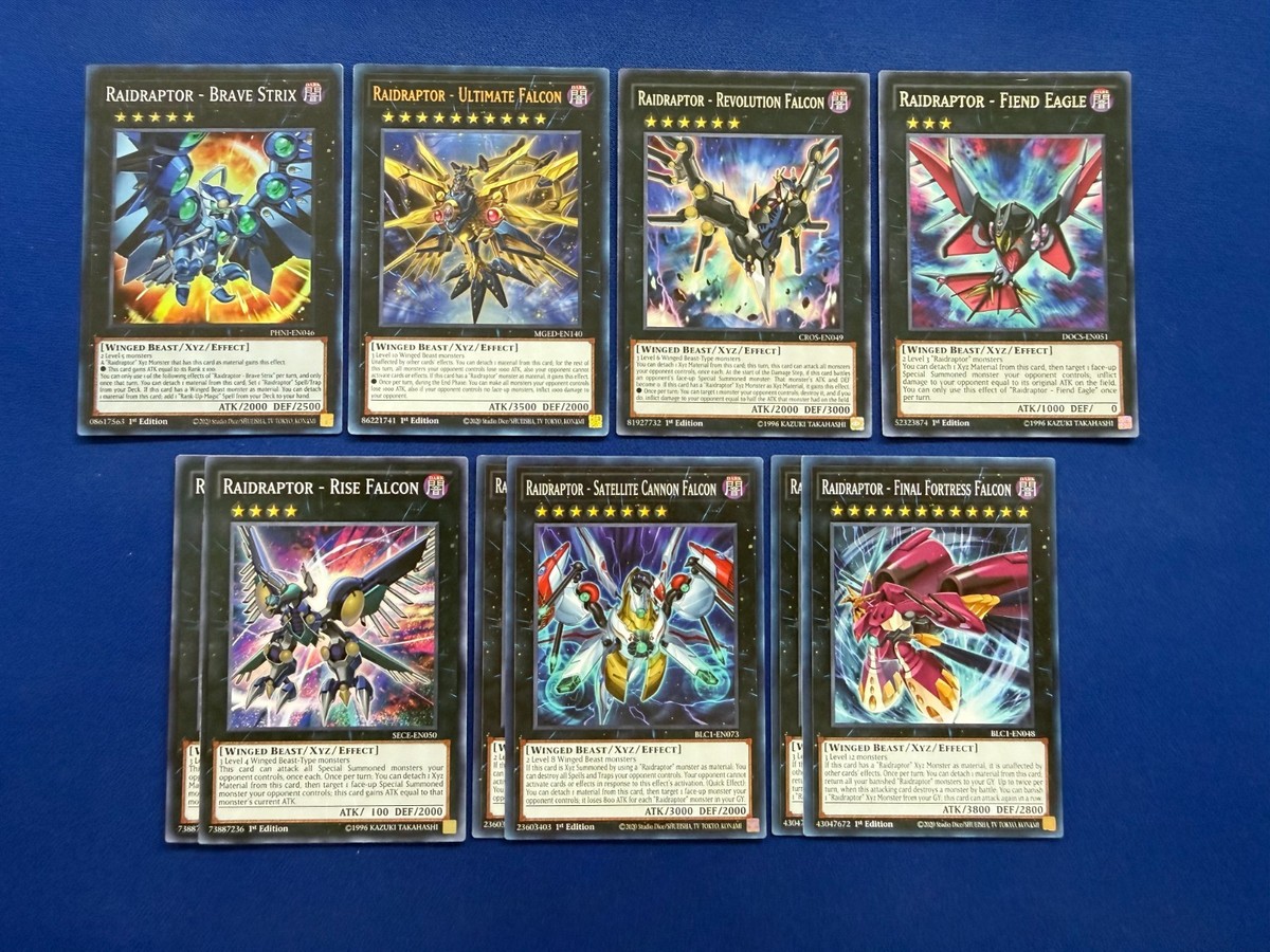 Yu-Gi-Oh! ARC-V - Shay Obsidian's Complete Raidraptor Xyz Deck | eBay