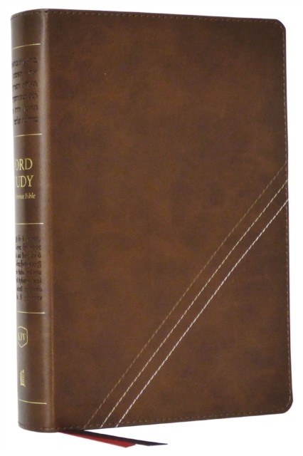 KJV, Word Study Reference Bible, Leathersoft, Brown, Red Letter, Thumb Indexed,