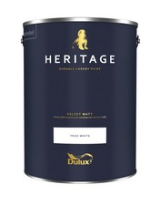 Dulux Heritage True White 5L Velvet Matt Luxury Paint BRAND NEW Interior