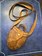 Vintage hand tooled Leather Purse