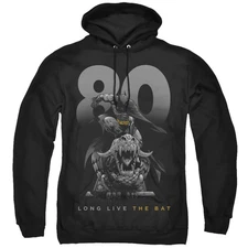 Batman Big 80 Mens Hoodie Black Officially Licensed