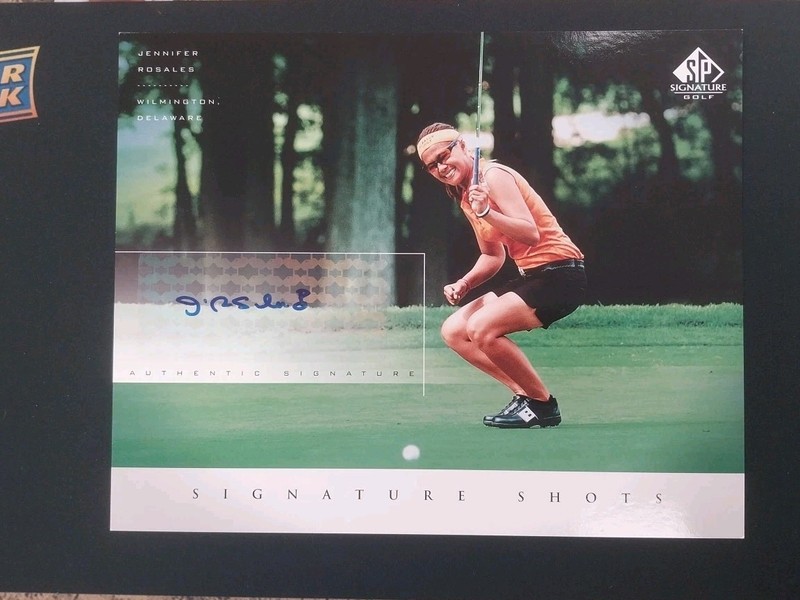 2004 Upper Deck Jennifer Rosales Autographed Jumbo(8x10) Card