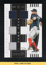 2021 National Treasures Game Gear Materials Sixes 1/99 Xander Bogaerts READ 9su