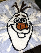 Disney Frozen OLAF Okrągły dywan z rzutem od Jumping Beans 24 cale 100% bawełna