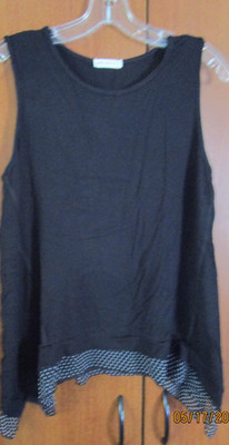 Pebble & Stone Tank Tunic Top Sz Small Viscose Spandex Bust 40 Length 23.5 in