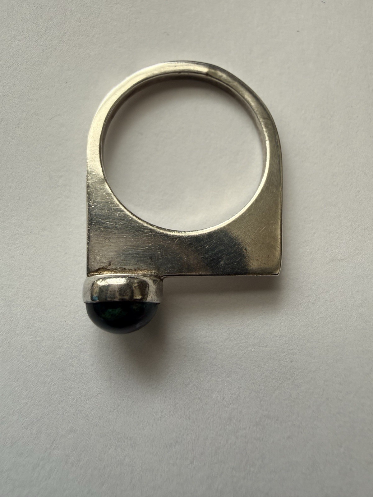 Modernist 925 Sterling Silver Rectangular Shield … - image 9