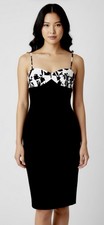 Michael Kors NWT Sz 8 Black & White Cotton Piquet Dress MFSR $850 Made In Italy