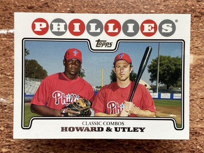 Ryan Howard Chase Utley 2008 Topps Classic Combos #98 Philadelphia Phillies