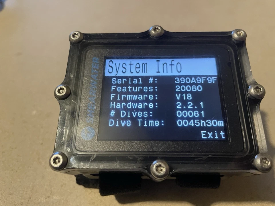 Shearwater Petrel Tauchcomputer Tauchen Originalmodell (siehe Bilder/Beschreibung lesen) - Bild 2 von 4