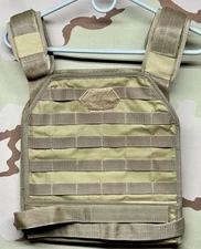 Black Ops Afghan Theatre Made Plate Carrier Tan Early OEF Kandahar - Size XL