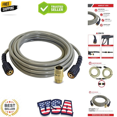#ad Cleaning 40226 Morflex Series 3700 PSI Pressure Washer Hose Cold Water Use ... $95.19