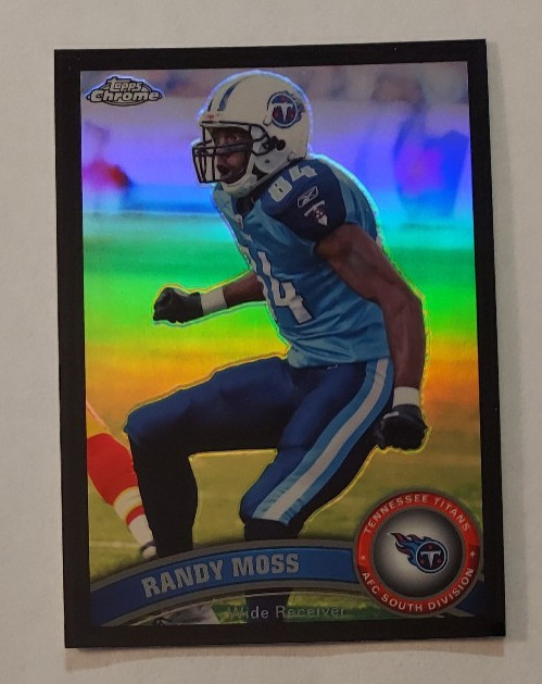 Randy Moss (Titans) 2011 Topps Chrome football BLACK REFRACTOR /299