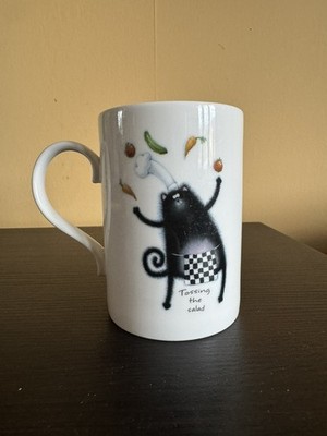 Portmeirion Studio Splat the Cat Bone China Becher Rob Scotton wirft den Salat