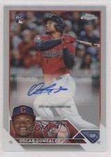 2023 Topps Chrome Update Auto Refractor 465/499 Oscar Gonzalez #AC-OG Auto 0n64