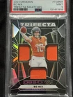 Panini 2024 Obsidian Trifecta Swatches #TS-BNX Bo Nix Rookie MEM PSA 9 Broncos