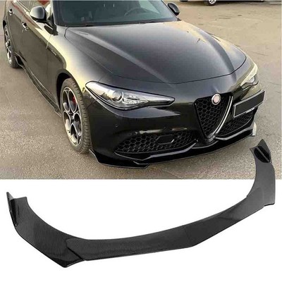 For Alfa Romeo Giulia 2017-2021 Front Bumper Lip Splitter Carbon Fiber Spoiler