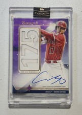 2023 Topps Luminaries Shohei Ohtani Home Run Kings On Card AUTO RELIC Purple 1/3