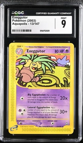 EXEGGUTOR 13/147 AQUAPOLIS POKEMON CGC 9 MINT