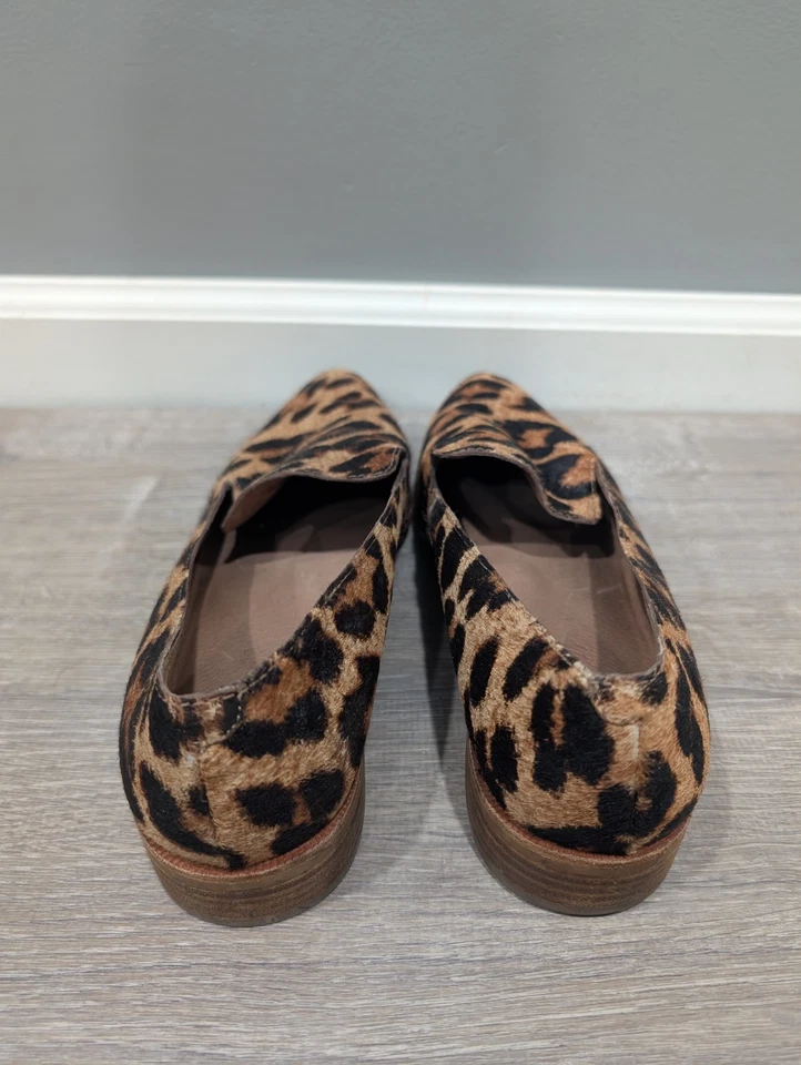 Mocasines Madewell The Orson Leopardo Estampado Animal Pelo de becerro Sin cordones Mujeres Talla 10 Foto 3 de 4