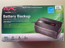 APC Battery Backup System 8-Outlet 650VA 390W BE650G1
