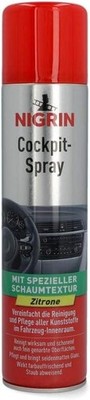 Nigrin Cockpit-Spray Zitrone   Innenraumreiniger für das Cockpit, 400 ml