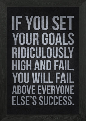 Fail Above Their Success Framed Wall Art Poster Canvas Print Picture