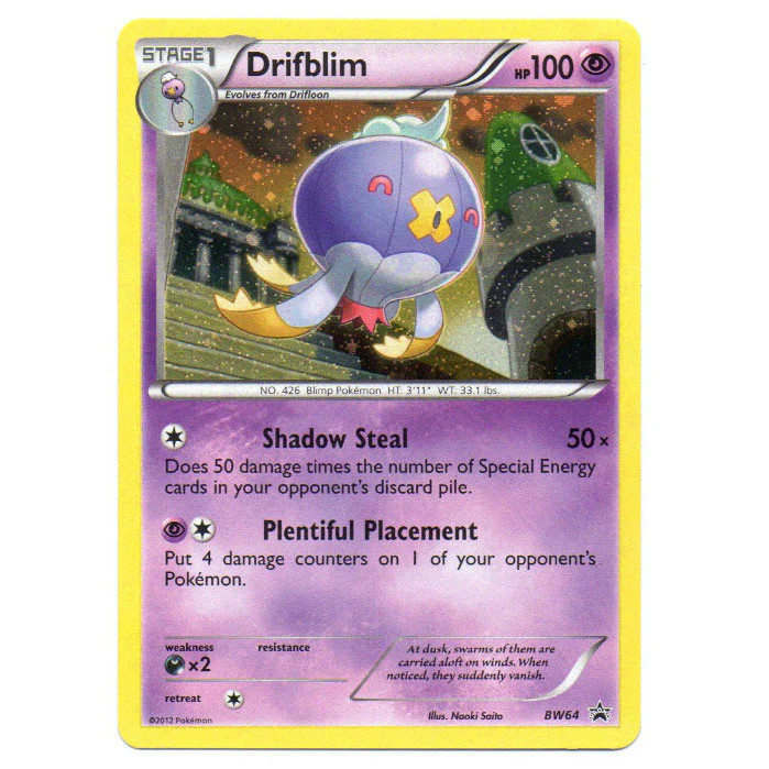 Pokemon - Black & White - BW Black Star Promos - Drifblim - BW64 PO