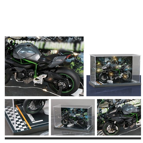 For 1:12 Car Motorcycles Parking Display Case Wooden Dustproof Protective CasemO - Picture 6 of 11