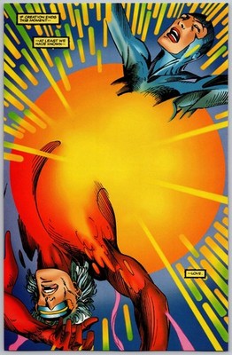 Solar Man of Atom Void Comic Panel Poster Art PROMO Original Pin-Up Valiant 1993