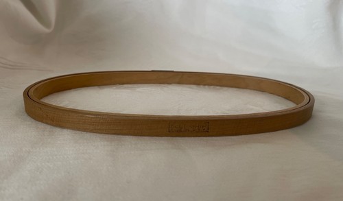 Vintage GIBBS USA Spring Tension 9" x  4.5" Oval Wood Embroidery Hoop with Felt