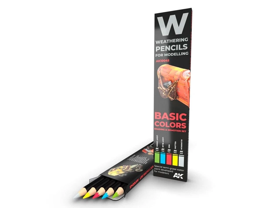 AK Interactive - Set d'ombrage et de démotion de crayons d'altération BASIC C... - Photo 1/1