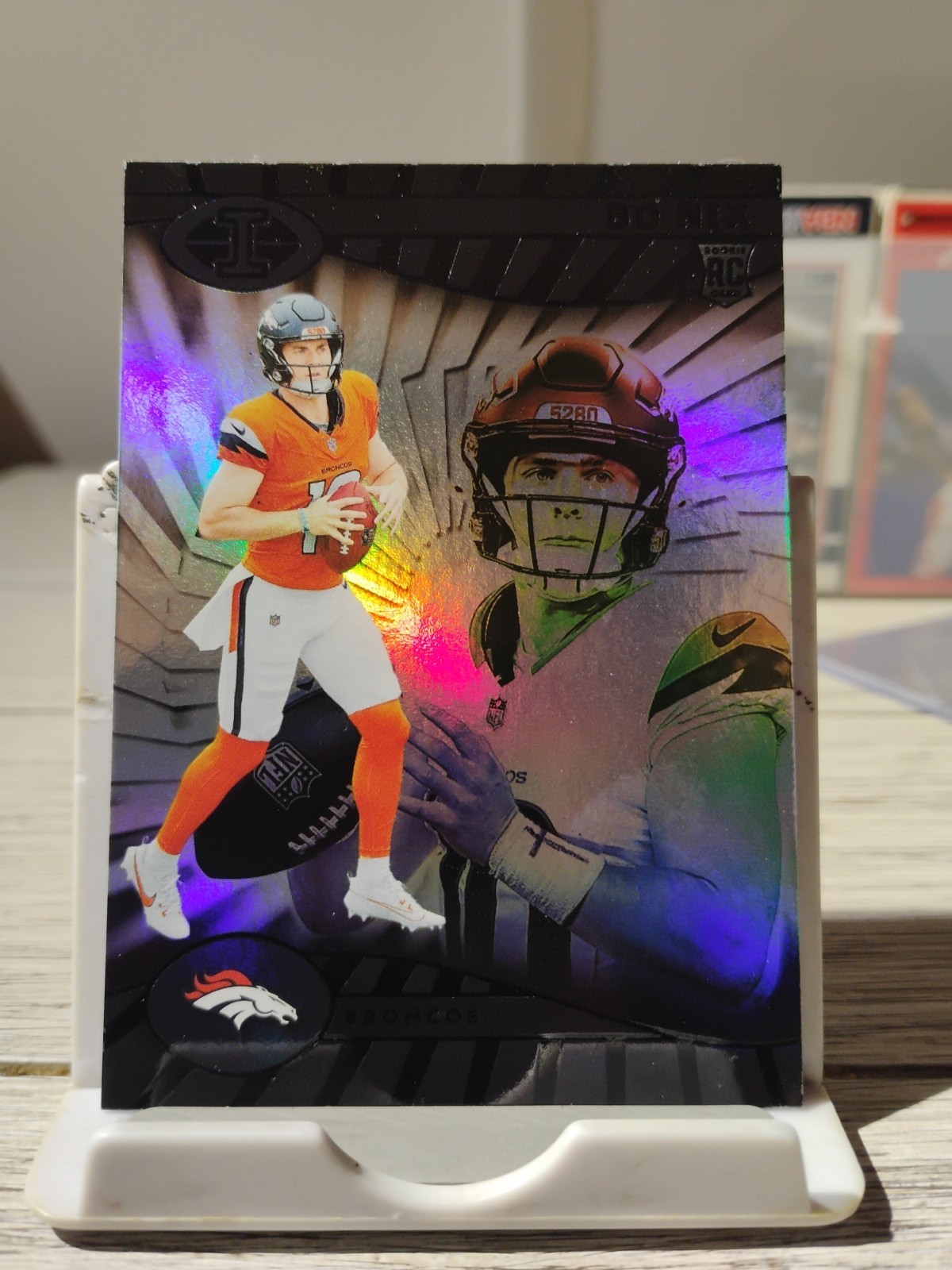 2024 Panini Illusions - Bo Nix #22 Trophy Collection Dots (RC)