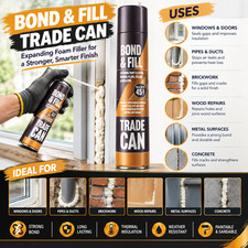 EXPANDING FOAM FILLER 750ML SEALING BONDING INSULATING GAP FILLING SPRAY