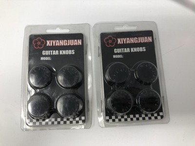  Xiyangjuan Black Guitar Knobs Set 0-10 Volume Tone Control 2x