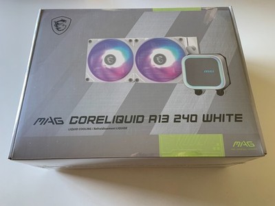 MSI MAG Coreliquid A13 240 AIO ARGB CPU Liquid Cooler WHITE SEALED $85