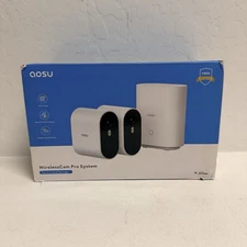 AOSU Wireless Cam Pro System 166° Wide Angle, 365-Day Battery Life new open box