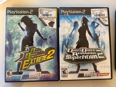 Dance Dance Revolution Extreme 2 & Supernova 2  (PlayStation PS2 Lot Of 2)