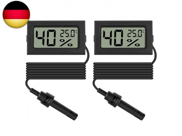 2PCS Mini Digital Thermometer Hygrometer Temperatur Luftfeuchtigkeit Monitor-image
