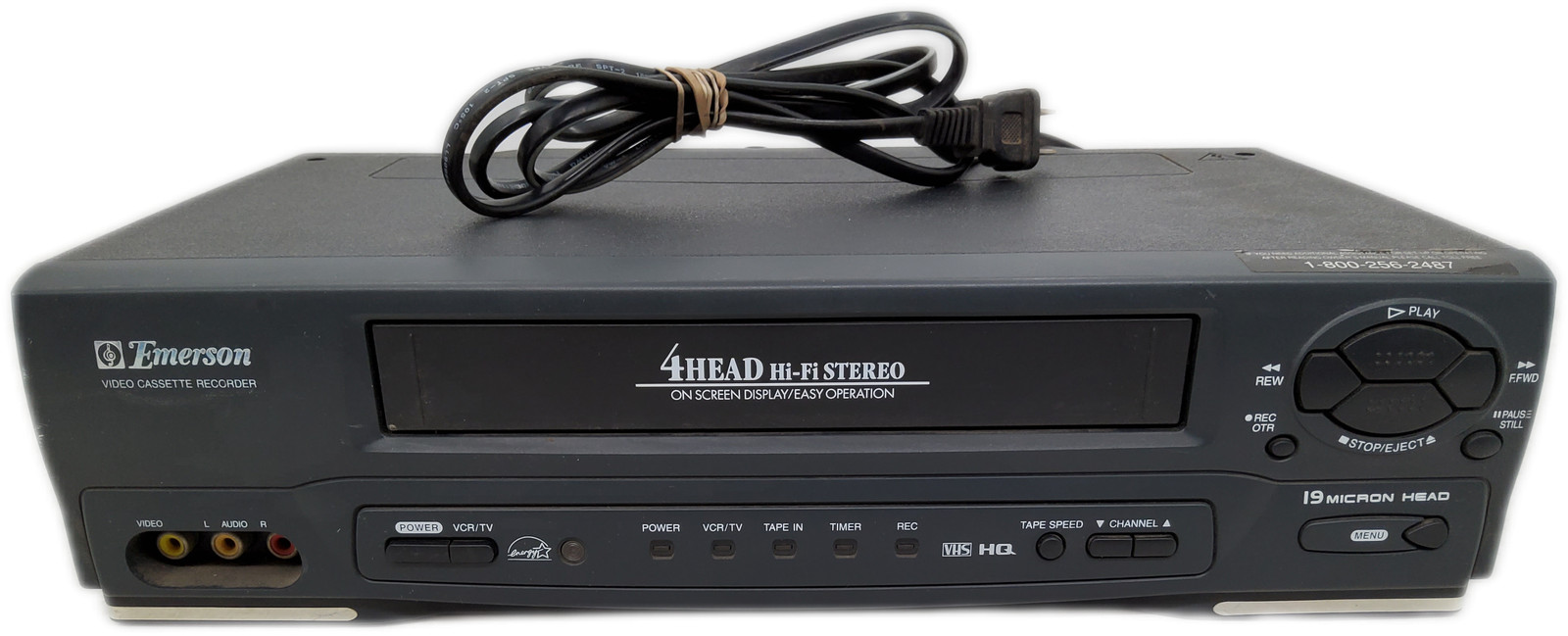 Emerson EWV601 4-Head Hi-Fi Stereo VHS Video Cassette Record