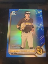 2022 Bowman Chrome - Prospects Robert Hassell #BCP-169 Blue Refractor /150 (RC)