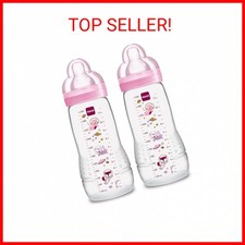 MAM Easy Active Baby Bottle 11oz, Easy Switch Between Breast and Bottle, Easy to