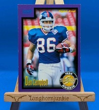 1999 Score Supplemental nrmt Dan Campbell RC rookie card Giants Detroit Lions. rookie card picture