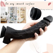 Realistic Huge Dildo Suction Cup G-Spot Massager Anal Plug Sex Toys for Women